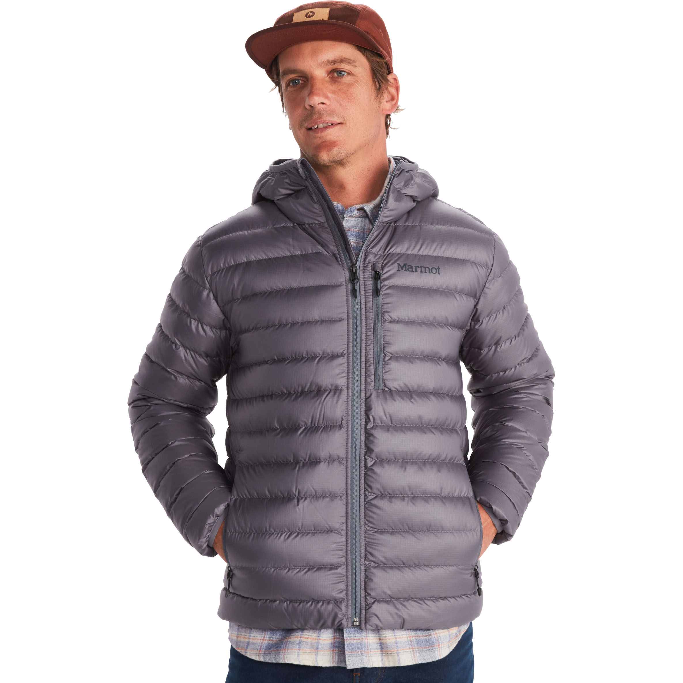 Can you tell me the chest and waist measurements on the Marmot Highlander Hoody in both Large and XL?